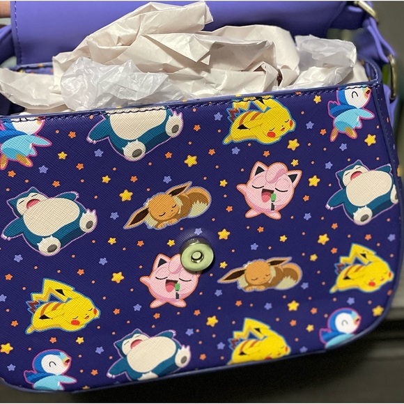 Loungefly Pokemon Sleeping Pikachu and Friends Crossbody - Picture 6 of 7
